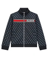 Guess Big Boy Collared Active Quatro G Zip-Up Top