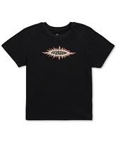 Volcom Juniors' Sunburst Crewneck Cotton Short-Sleeve Baby T-Shirt