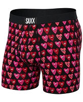 Saxx Men's Ultra Super Soft Relaxed-Fit Moisture-Wicking Printed Boxer Briefs