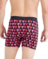 Saxx Men's Ultra Super Soft Relaxed-Fit Moisture-Wicking Printed Boxer Briefs