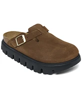 Birkenstock Women's Boston Chunky Suede Leather Platform Sandals from Finish Line
