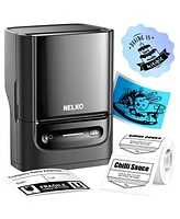 Nelko Label Maker Machine with Tape, PM220 Bluethooth Printer, 2 Inch Portable Thermal Printer for Small Business, Address, Logo, Clothing, Stic