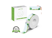 Nelko Genuine P21 Plant Label Maker Tape, Adapted Label Print Paper, 14x40mm (0.55"x1.57"), Standard Laminated Labeling Replacement