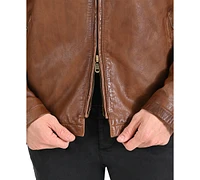 Frye Men's Modern Cafe Racer Leather Jacket