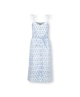 Hope & Henry Women's Organic Sleeveless Button Front Sundress with Sash