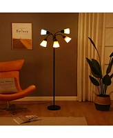 Brightech Medusa Modern 78" Led 5-Light Floor Lamp with Interchangeable Shades