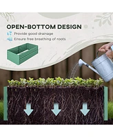 Streamdale Furniture Galvanized Raised Garden Bed Kit (6' x 3' x 2', Light Green)