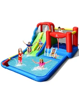 Costway Inflatable Water Slide Kids Jumping Bounce Castle