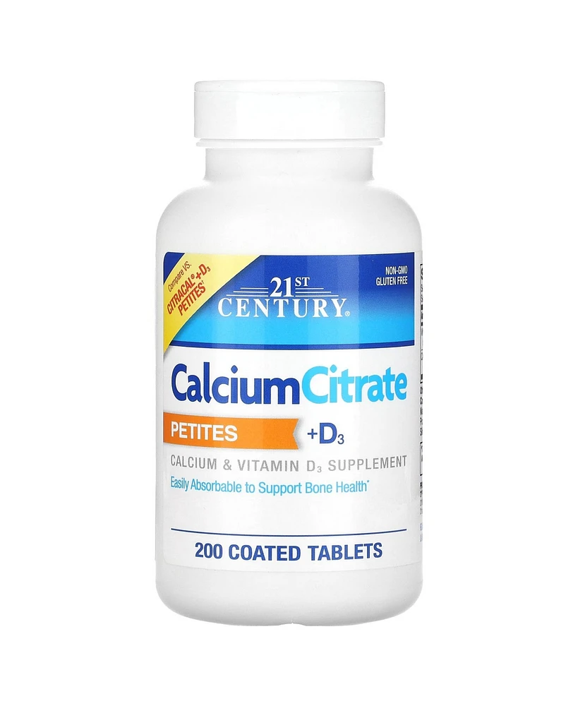 21st Century Calcium Citrate Petites + D3