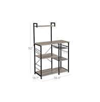 Slickblue Kitchen Storage Rack with Wire Basket