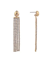 Laundry by Shelli Segal Rhinestone Chain Linear Earrings