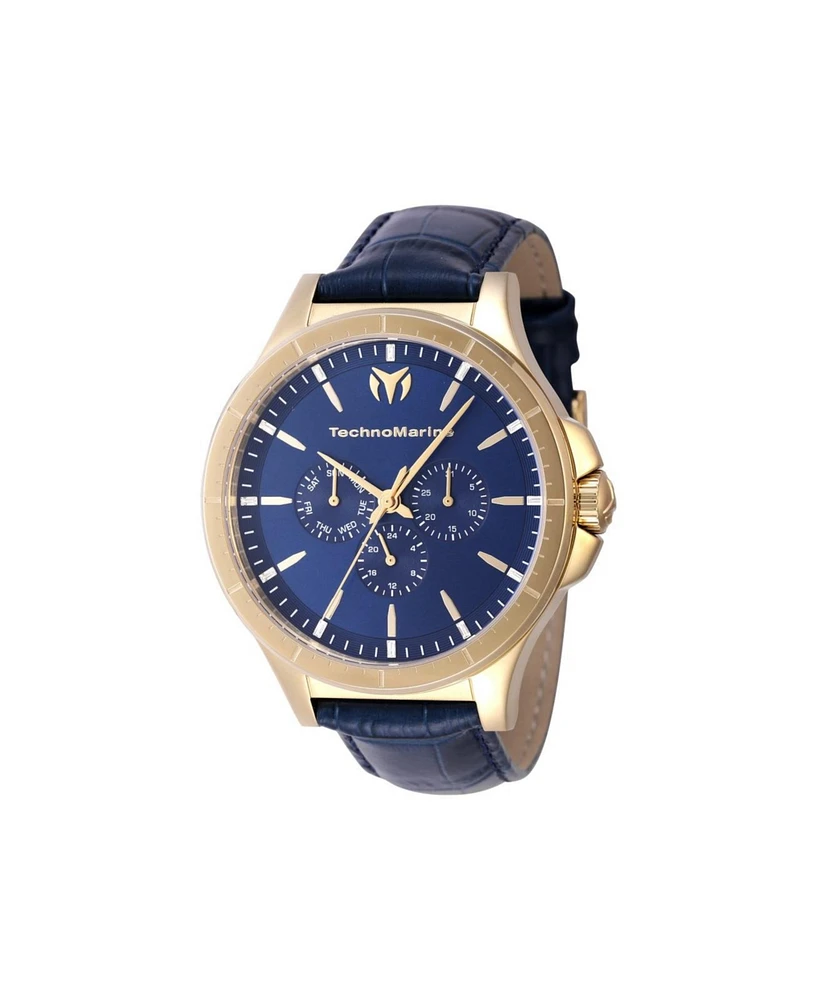 TechnoMarine Men's Tm-822030 MoonSun Quartz Chronograph Blue