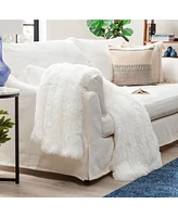 Chanasya Premium Wolf Faux-Fur Fuzzy Throw, 50" x 60"