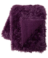 Chanasya Premium Solid Faux Long Fur Throw Blanket - Soft