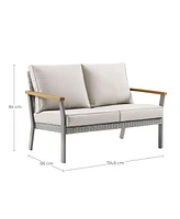 Slickblue Modern 2-Seat Loveseat Sofa – Stylish & Comfortable Upholstery