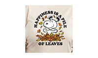 Hybrid Apparel Plus Peanuts Fall Leaves Graphic Pullover T-shirt