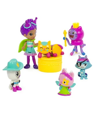 Gabby's Dollhouse Celebration Themed Cat Toy Figures