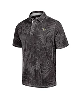 Tommy Bahama Men's Black Detroit Lions Big Tall Santiago Paradise Polo