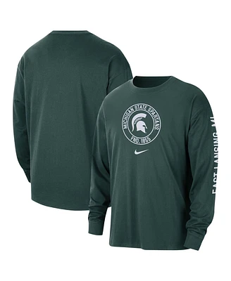 Nike Men's Green Michigan State Spartans Heritage Max90 Long Sleeve T-Shirt