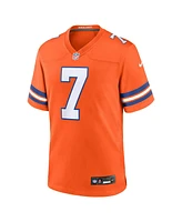 Nike Men's John Elway Orange Denver Broncos Mile High Collection 1977 Throwback Retired Player Game Jersey