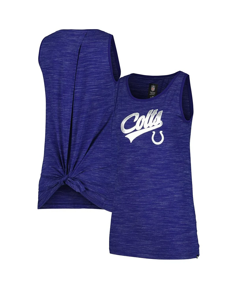 New Era Women's Royal Indianapolis Colts Space Dye Active Tank Top