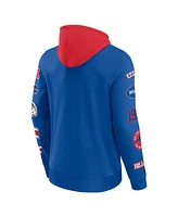 Fanatics Men's Royal/Red Buffalo Bills Patched Out Pullover Hoodie