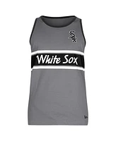 New Era Men's Gray Chicago White Sox Jersey Ringer Tank Top