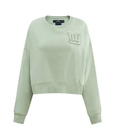 Pro Standard Women's Light Green New York Giants Neutral Pullover Sweatshirt