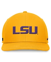 Nike Men's Gold Lsu Tigers On-Field Pro Bill Snapback Hat