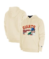 New Era Men's Cream San Francisco Giants Big League Chew Pullover Hoodie