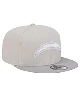 New Era Men's Stone/Gray Los Angeles Chargers Two-Tone Color Pack 9FIFTY Snapback Hat