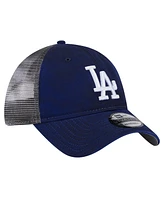 New Era Men's Royal Los Angeles Dodgers Team Slick Trucker 9TWENTY Adjustable Hat