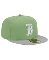 New Era Men's Green/Gray Boston Red Sox Two-Tone Color Pack 59FIFTY Fitted Hat