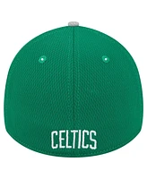 New Era Men's Gray/Kelly Green Boston Celtics Active Trim 39THIRTY Flex Hat