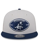 New Era Men's Stone/Navy Dallas Cowboys 2024 Sideline Historic 9FIFTY Snapback Hat