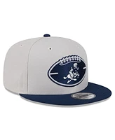 New Era Men's Stone/Navy Dallas Cowboys 2024 Sideline Historic 9FIFTY Snapback Hat