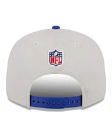 New Era Men's Stone/Royal Denver Broncos 2024 Sideline Historic 9FIFTY Snapback Hat