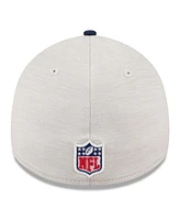 New Era Men's Stone/Navy York Giants 2024 Sideline Historic 39THIRTY Flex Hat