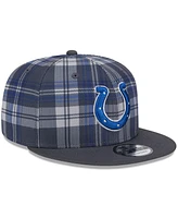 New Era Men's Gray Indianapolis Colts 2024 Sideline Statement 9FIFTY Snapback Hat