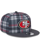 New Era Men's Gray San Francisco 49ers 2024 Sideline Statement 9FIFTY Snapback Hat