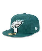 New Era Men's Midnight Green Philadelphia Eagles 2024 Sideline 59FIFTY Fitted Hat