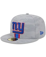 New Era Men's Gray York Giants 2024 Sideline 59FIFTY Fitted Hat