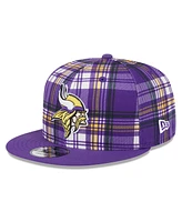 New Era Big Boys and Girls Purple Minnesota Vikings 2024 Sideline Statement 9FIFTY Snapback Hat