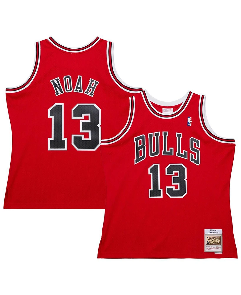 Mitchell & Ness Men's Joakim Noah Red Chicago Bulls 2013/14 Hardwood Classics Swingman Jersey