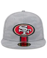 New Era Men's Gray San Francisco 49ers 2024 Sideline 59FIFTY Fitted Hat