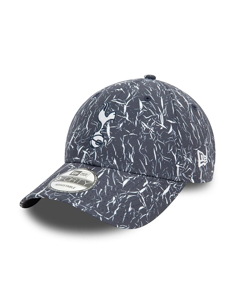 New Era Men's Navy Tottenham Hotspur Crinkle 9FORTY Adjustable Hat