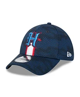 New Era Men's Navy Houston Texans 2024 Sideline Secondary Logo 39THIRTY Flex Hat