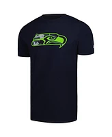 New Era Men's College Navy Seattle Seahawks Camo Logo T-Shirt