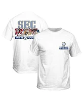 New World Graphics Men's White Sec Mascots T-Shirt