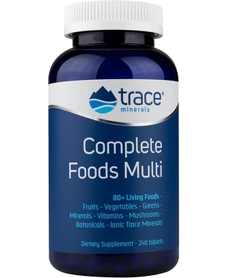 Trace Minerals Complete Foods Multi | Multi-Vitamin Supports Energy, Overall Health, Digestion, Packed with 80+ Living Foods | All Natural, Gluten Fre